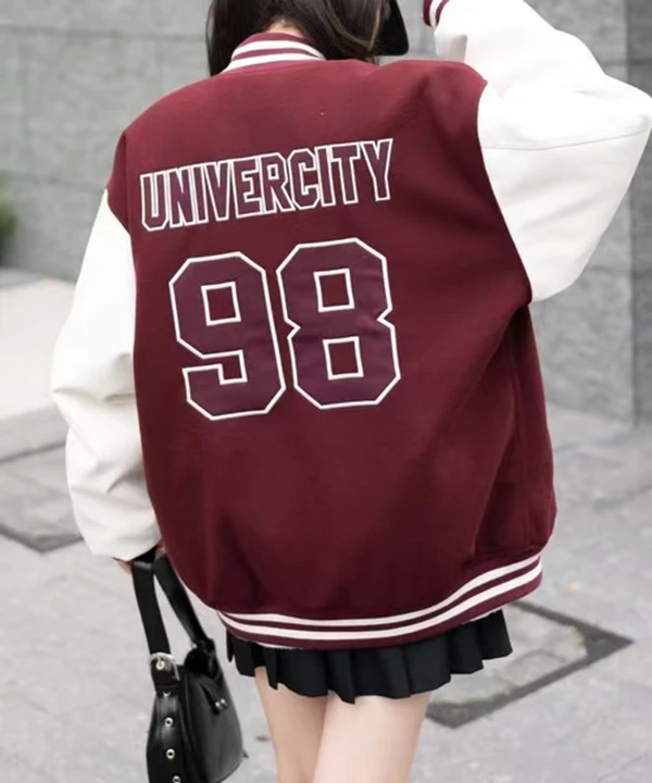 【朵拉外贸】WEGO拼接修夹棉棒球服