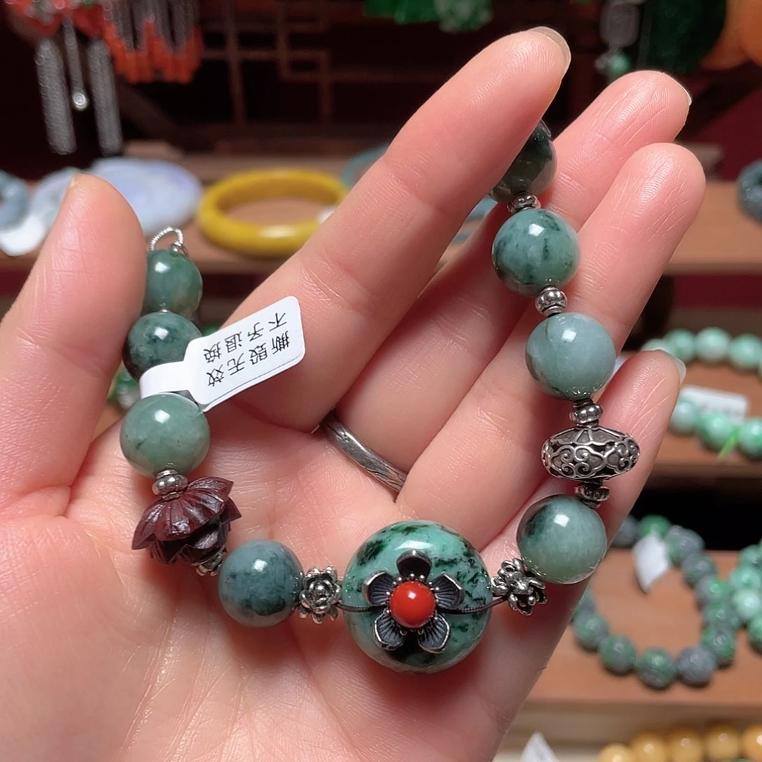 翡翠未镶嵌手链饰品