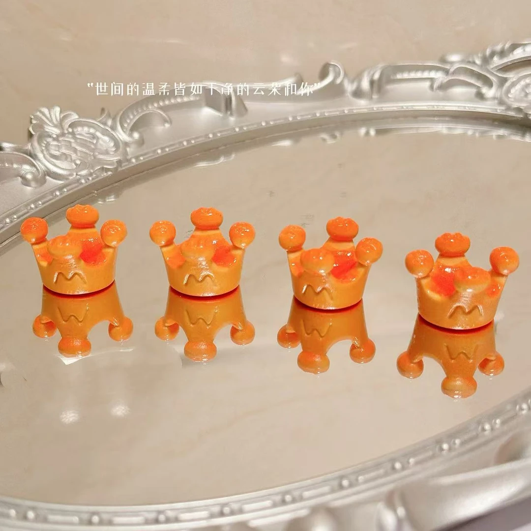 小雨定制【面包皇冠】仿真食玩diy树脂配件玩具配件