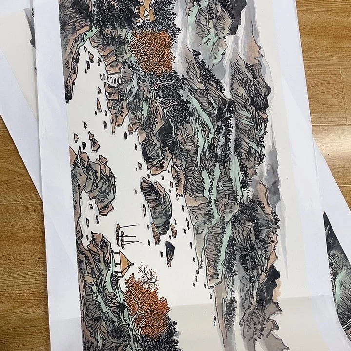小***。姜奇老师山水作品