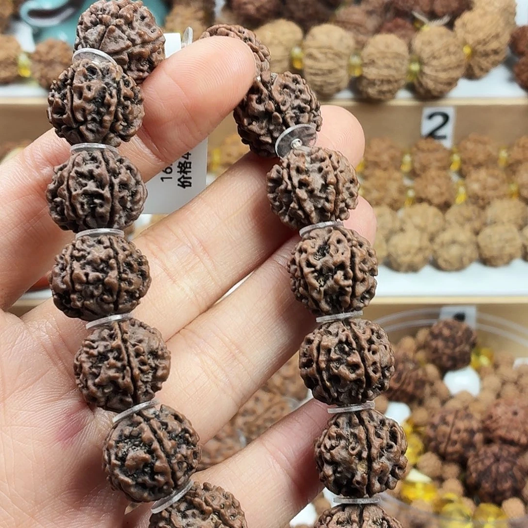 渔***翁金刚菩提手串稀有精品6瓣小尺寸铁籽