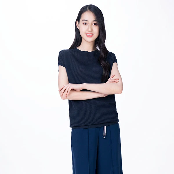 声雨竹女装专柜春夏款时尚烫钻套头圆领螺纹打底衫针织衫纯色上衣