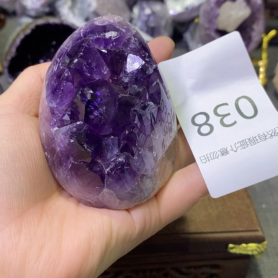 未镶嵌紫晶珠宝半成品