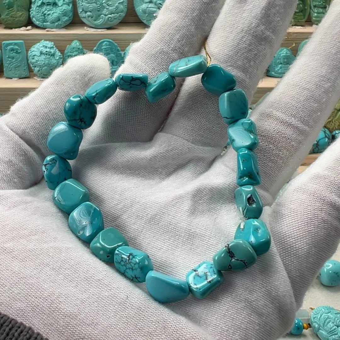 未镶嵌绿松石随形 手串9.2mm