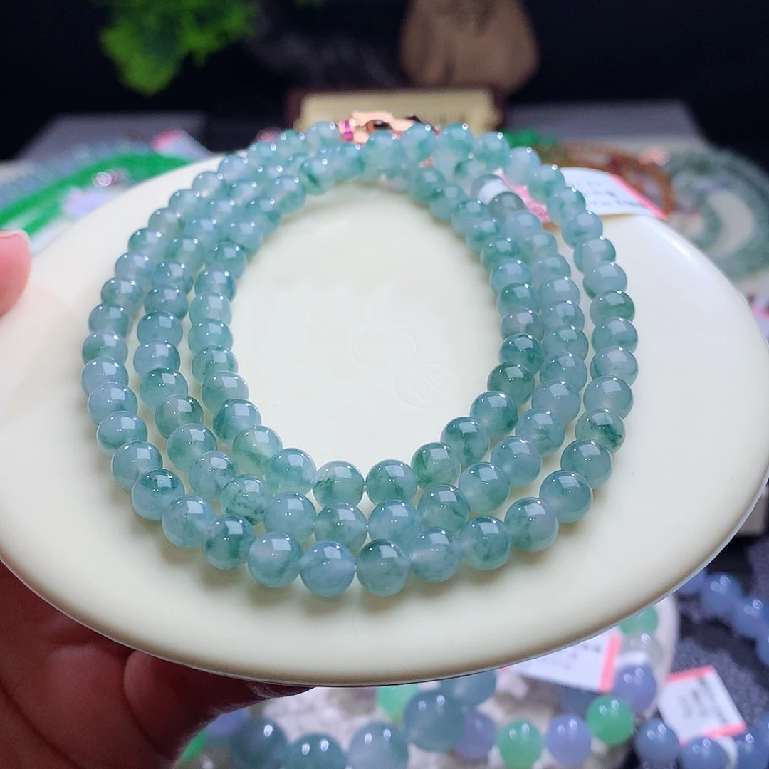 项链未镶嵌翡翠卡6mm