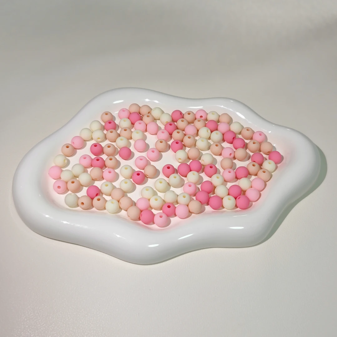 【今日小饰】亚克力DIY配件隔珠手机链钥匙链多色混款