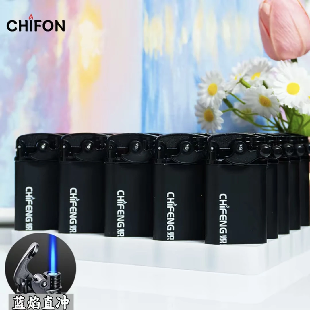 CHIFENG/炽风防风打火机创意直冲摇臂印字刻字可充气新款男生礼物