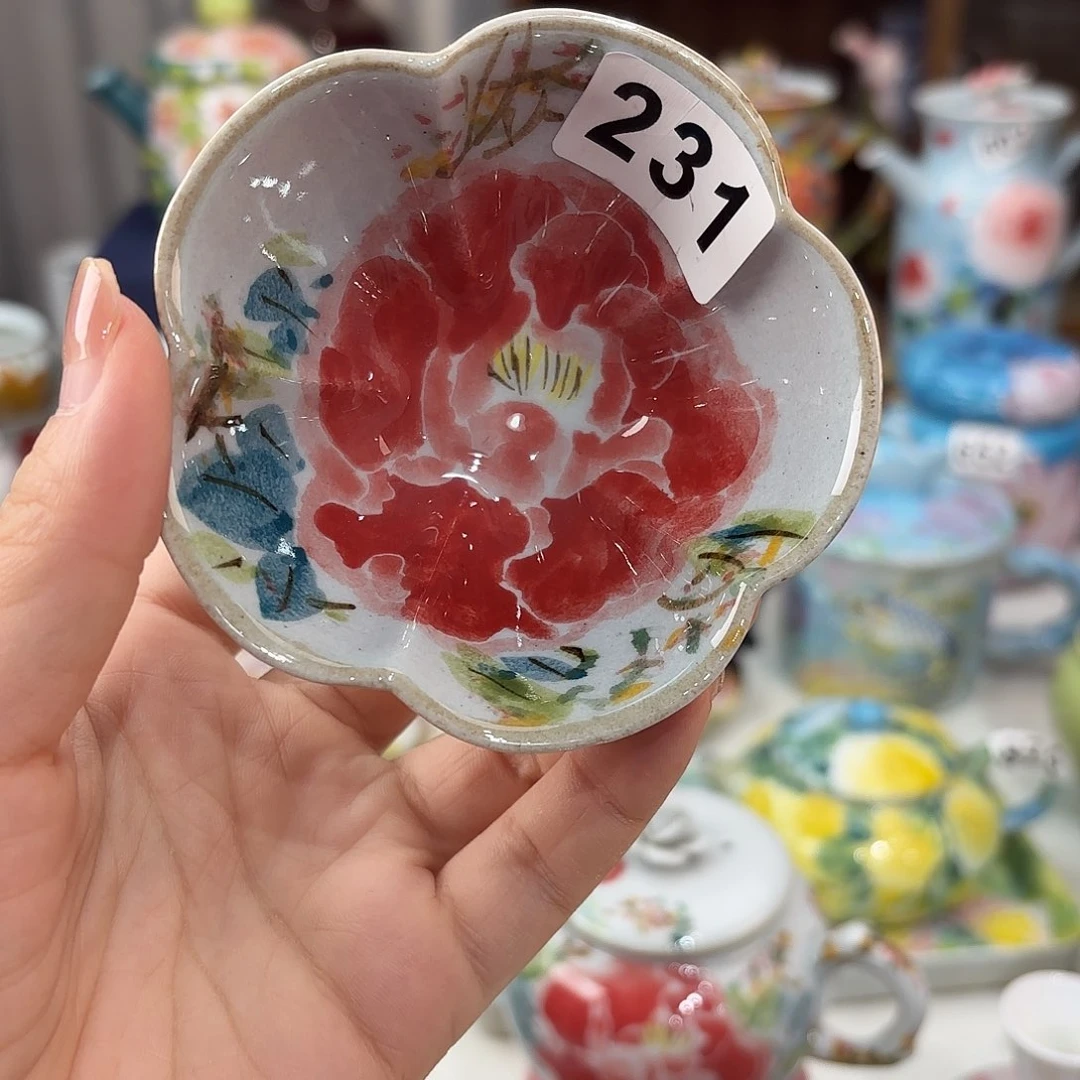 景德镇手绘高温釉下彩陶瓷茶具