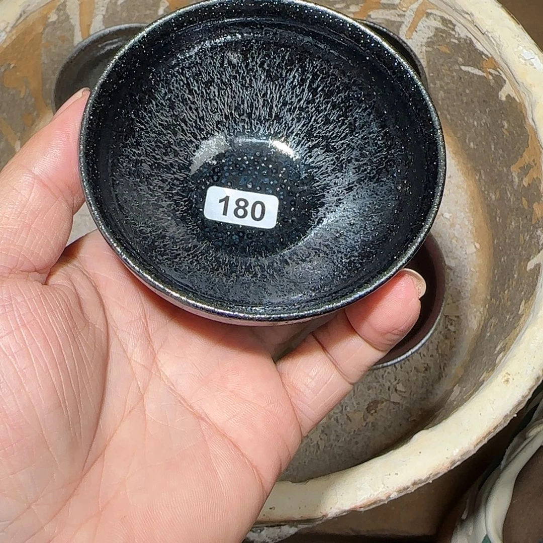 茶盏焦源柴烧自然还原180