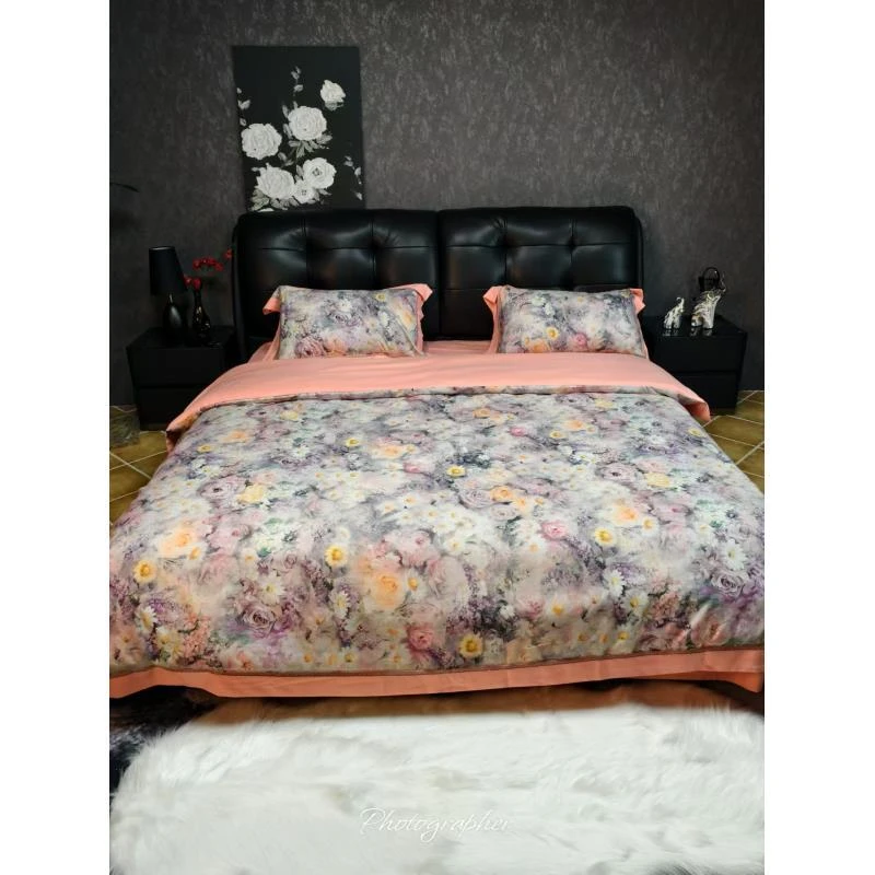 【新款】高端数码印花四件套四季款--爱丽丝花园