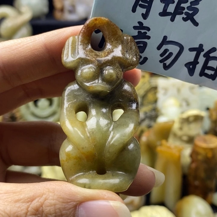 蛇纹石玉颈饰未镶嵌87