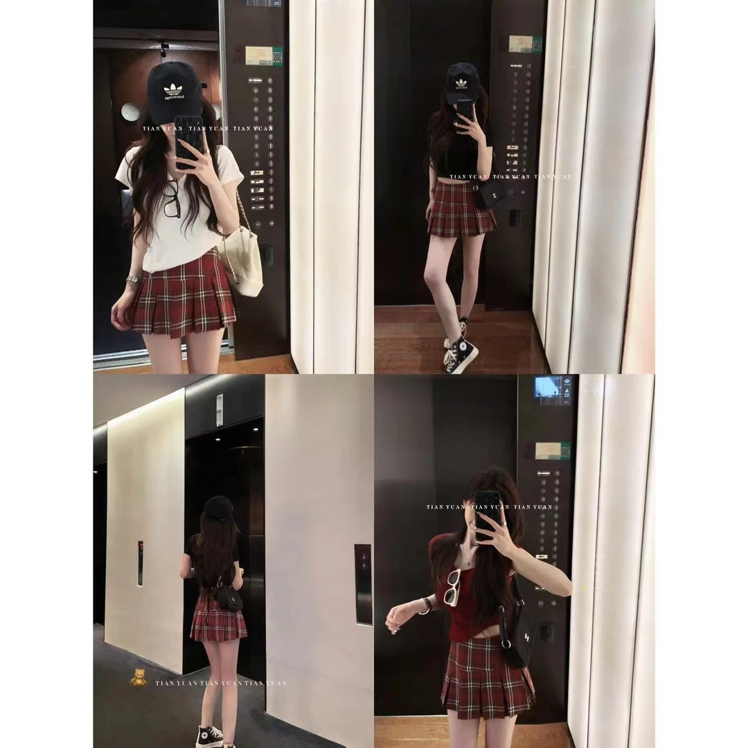 甜美 ●【复古小辣椒】半身裙预C4BSQ2176