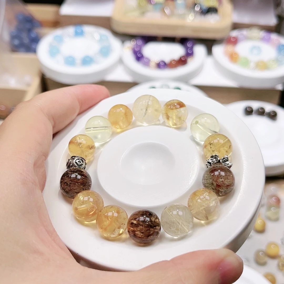 水晶手链未镶嵌天然水晶