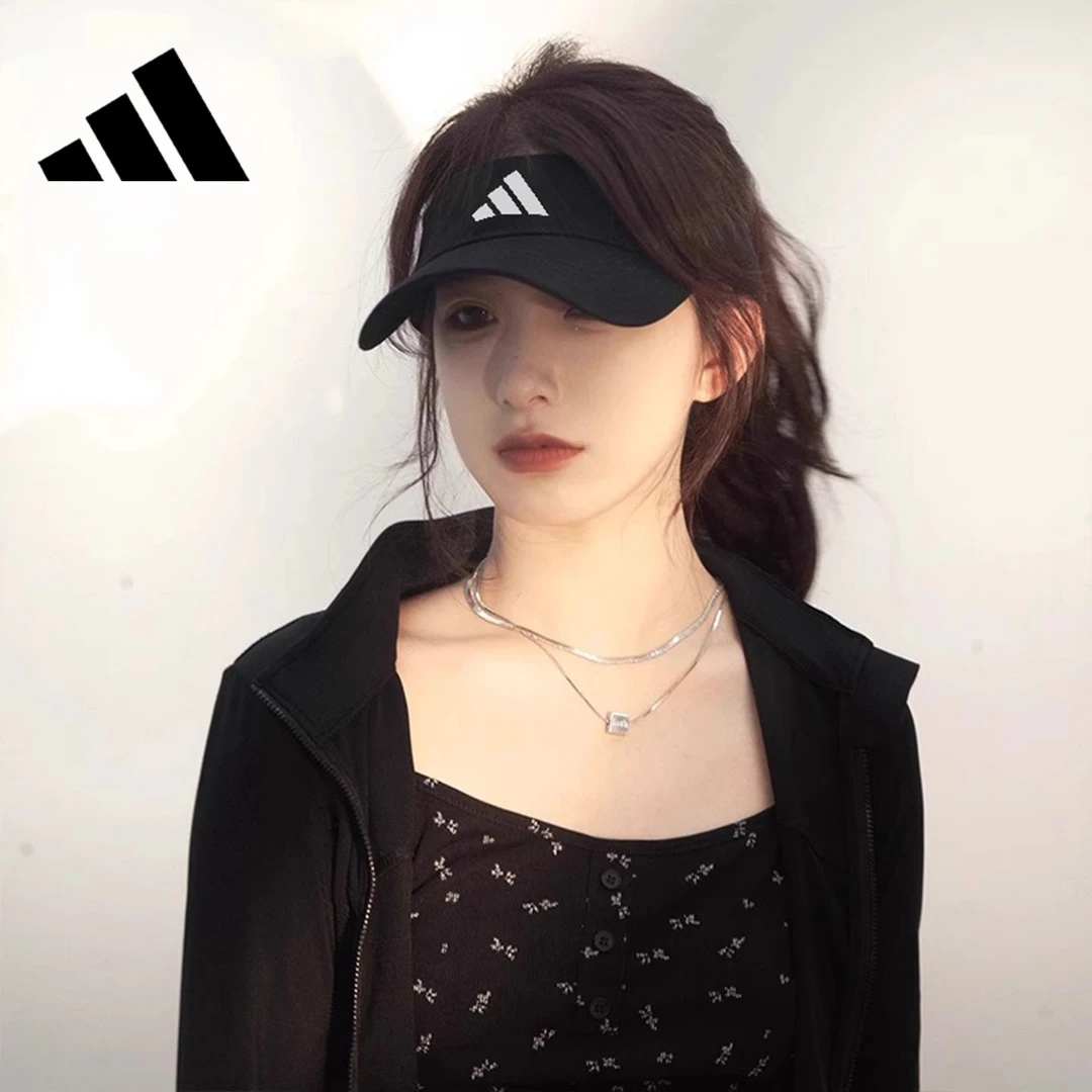 adidas阿迪达斯空顶帽高尔夫防晒无顶帽马拉松跑步速干网球帽女款