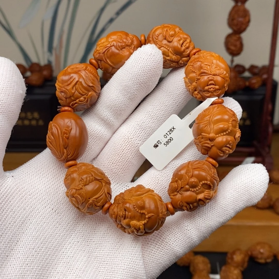 手串橄榄核曹华老师双童子弥勒2.2×2.45