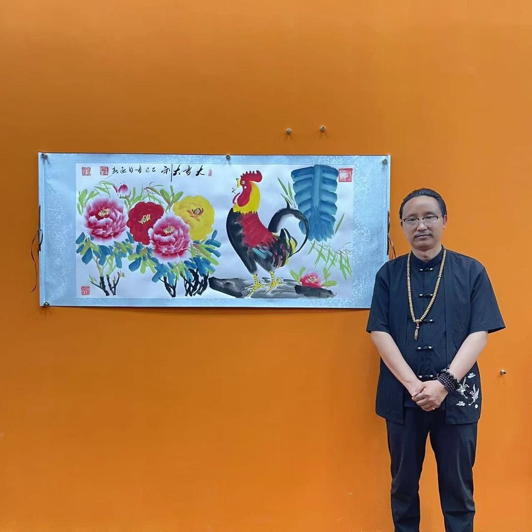 马迎春《大吉大利》四尺横白 国墨堂