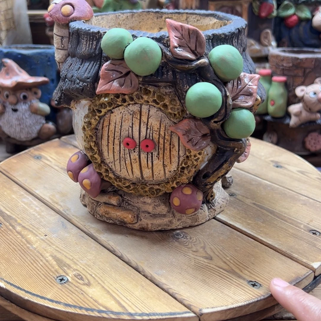 嘻哈多肉花盆百搭