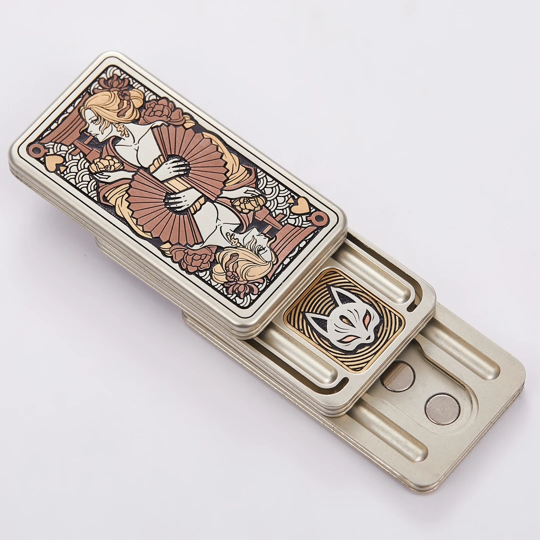 乐阳 艺伎音叉饼干带独立编号白铜雕刻