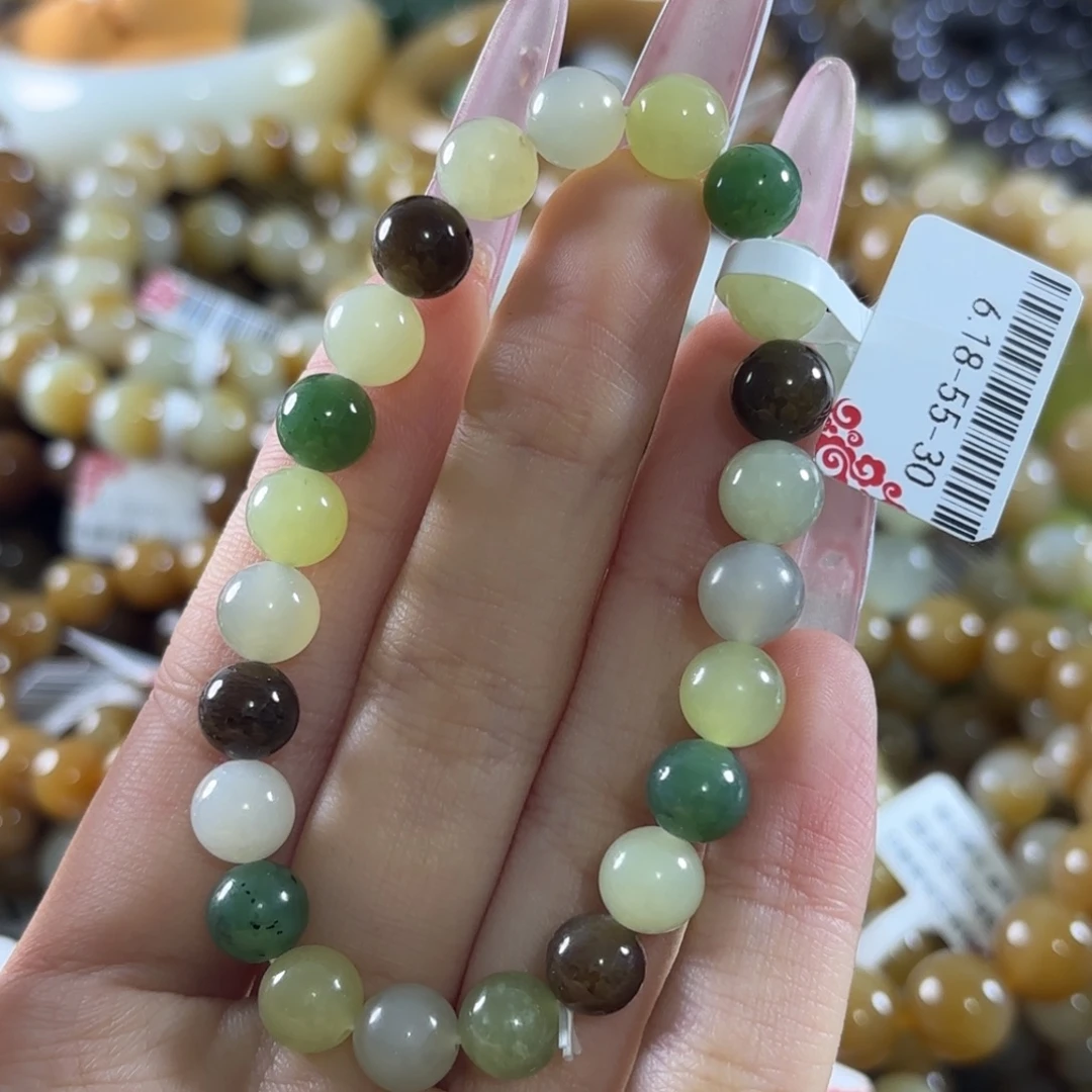 和田玉未镶嵌手链255