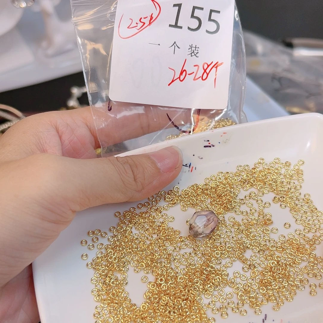 水晶珠宝半成品银S925镶嵌155