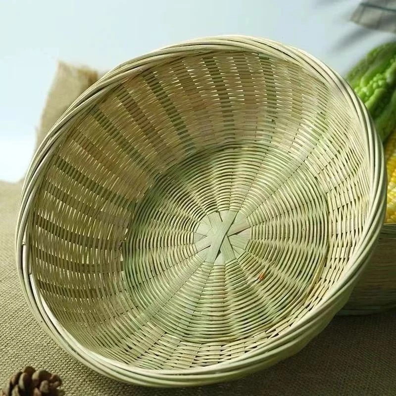 27厘米手工编织竹制青丝篮馒头筐家用实用款