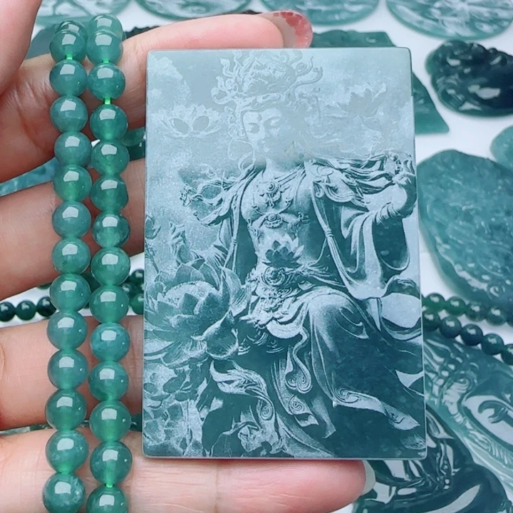 翡翠未镶嵌颈饰多样性发货天然A货翡翠