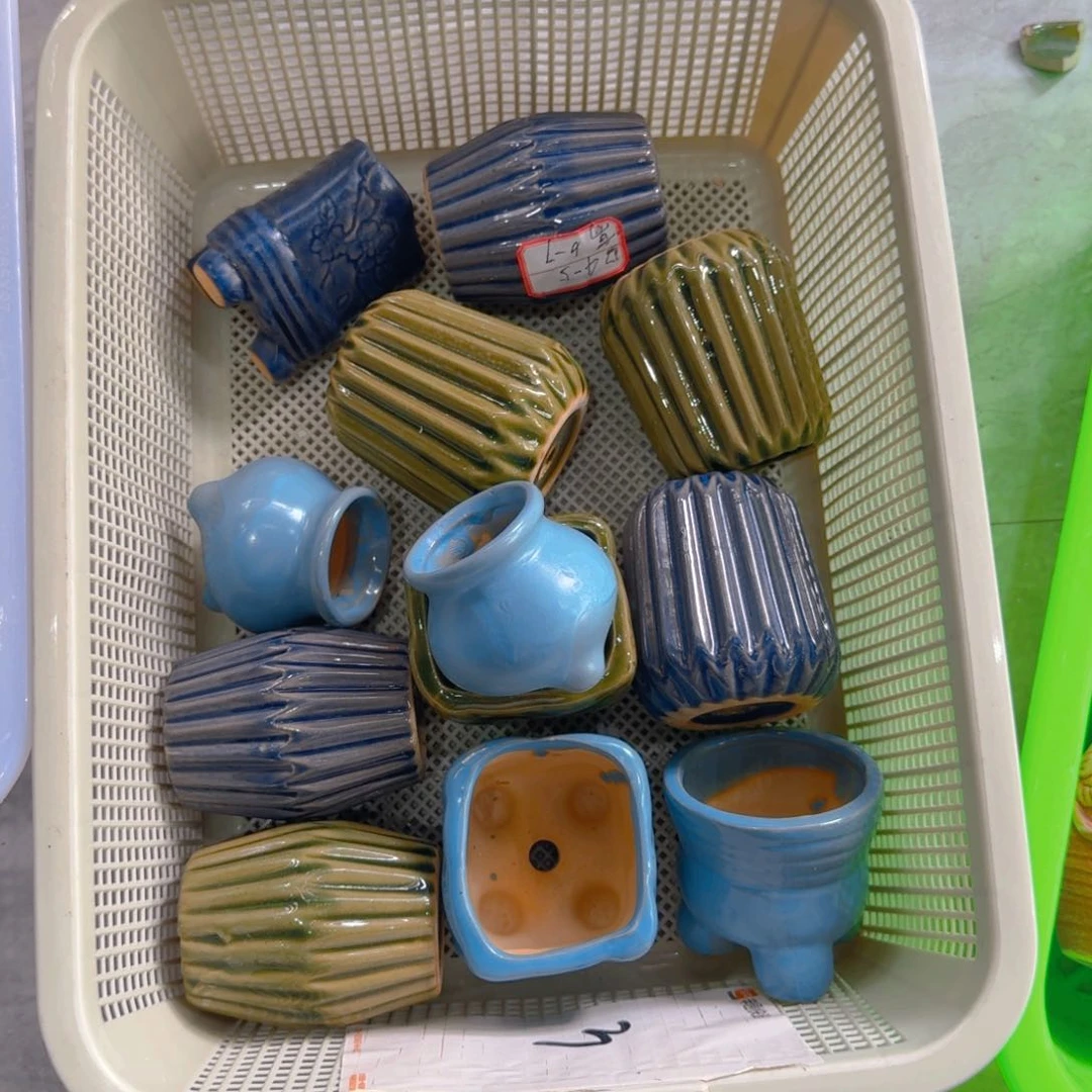 紫砂花盆粗陶精雕