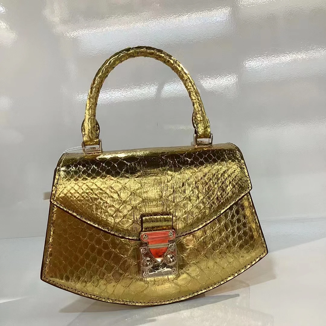 高端定制单肩包（6901浅金色）H20