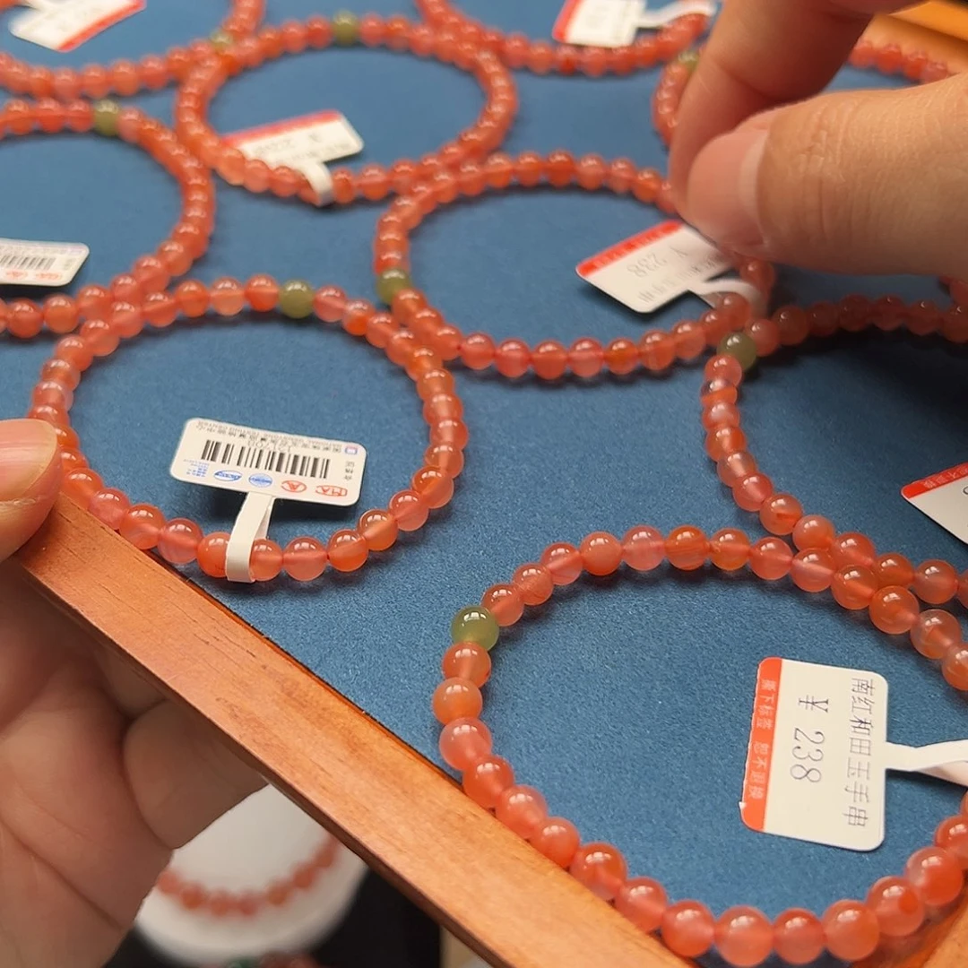 南红玛瑙未镶嵌手链001