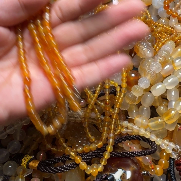 玛瑙/玉髓颈饰未镶嵌桃*0020