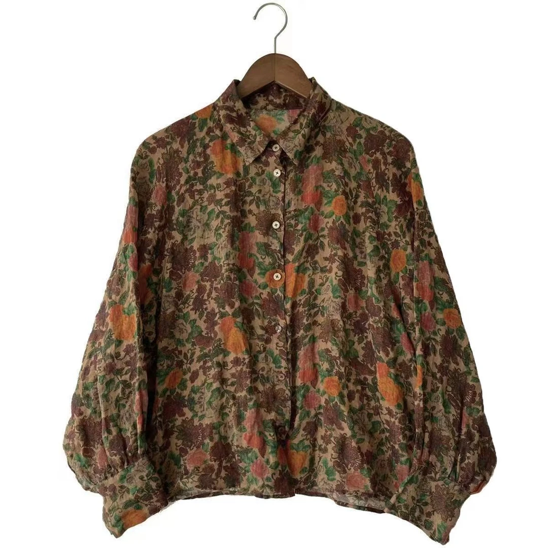 妝點家 云雾里  亚麻 衬衫  Y23SS 0012