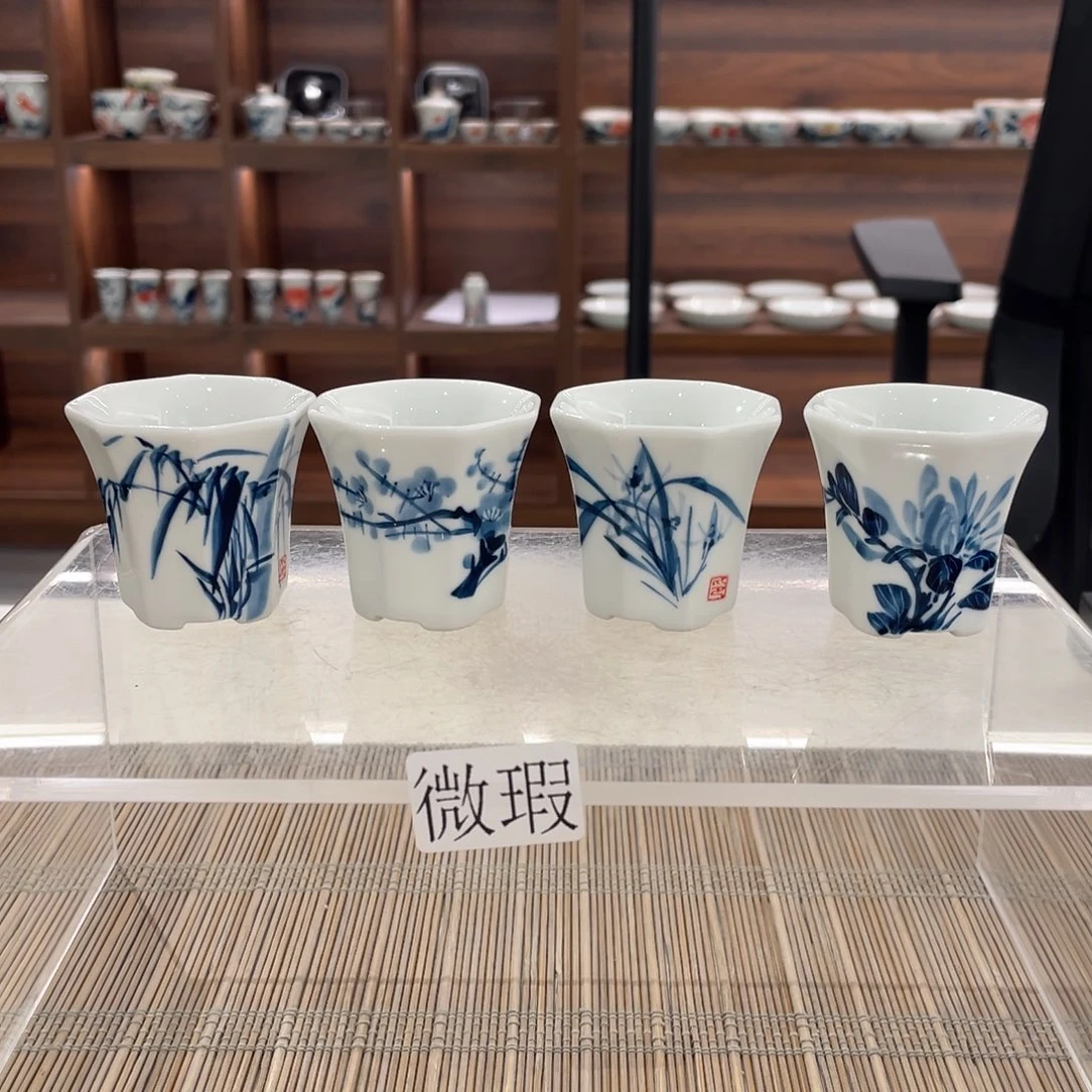 微瑕釉下彩纯手绘