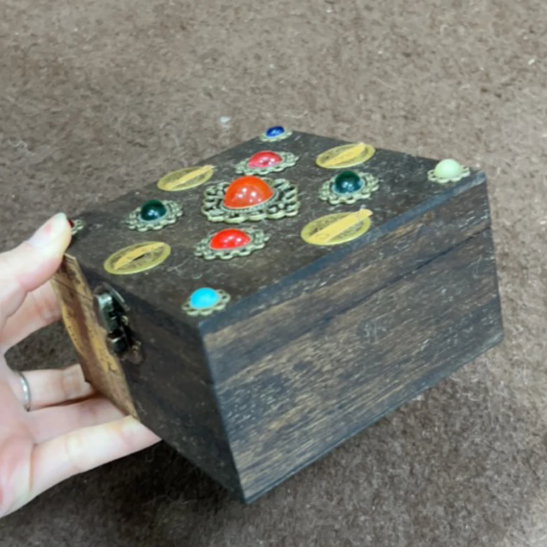 【闪购商品】闷 小红保方木盒摆件复古工艺