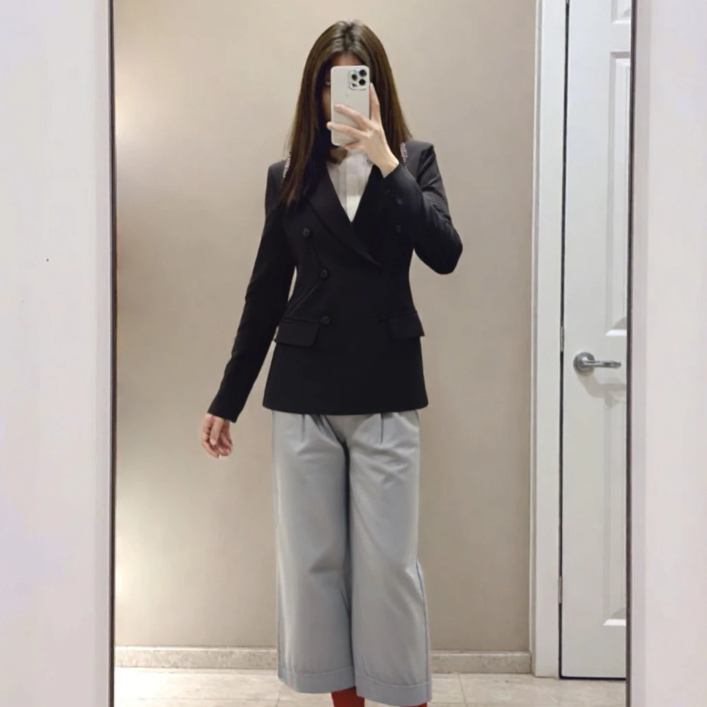 99新 MaxMara 藏蓝色西装外套/42码/B01934