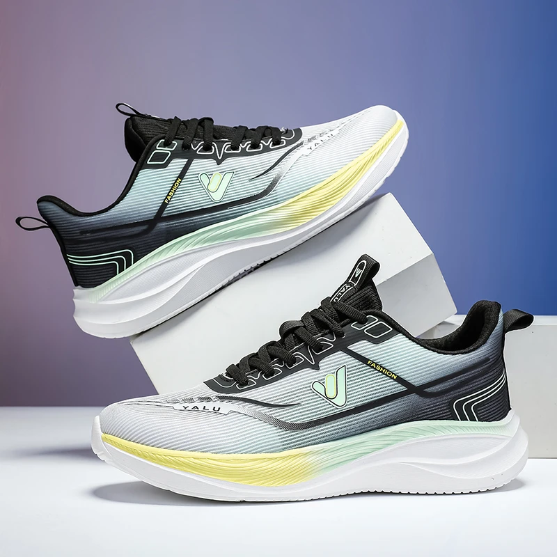 V/雅鹿透气运动鞋减震防滑跑步鞋减震软底回弹休闲轻便Y27