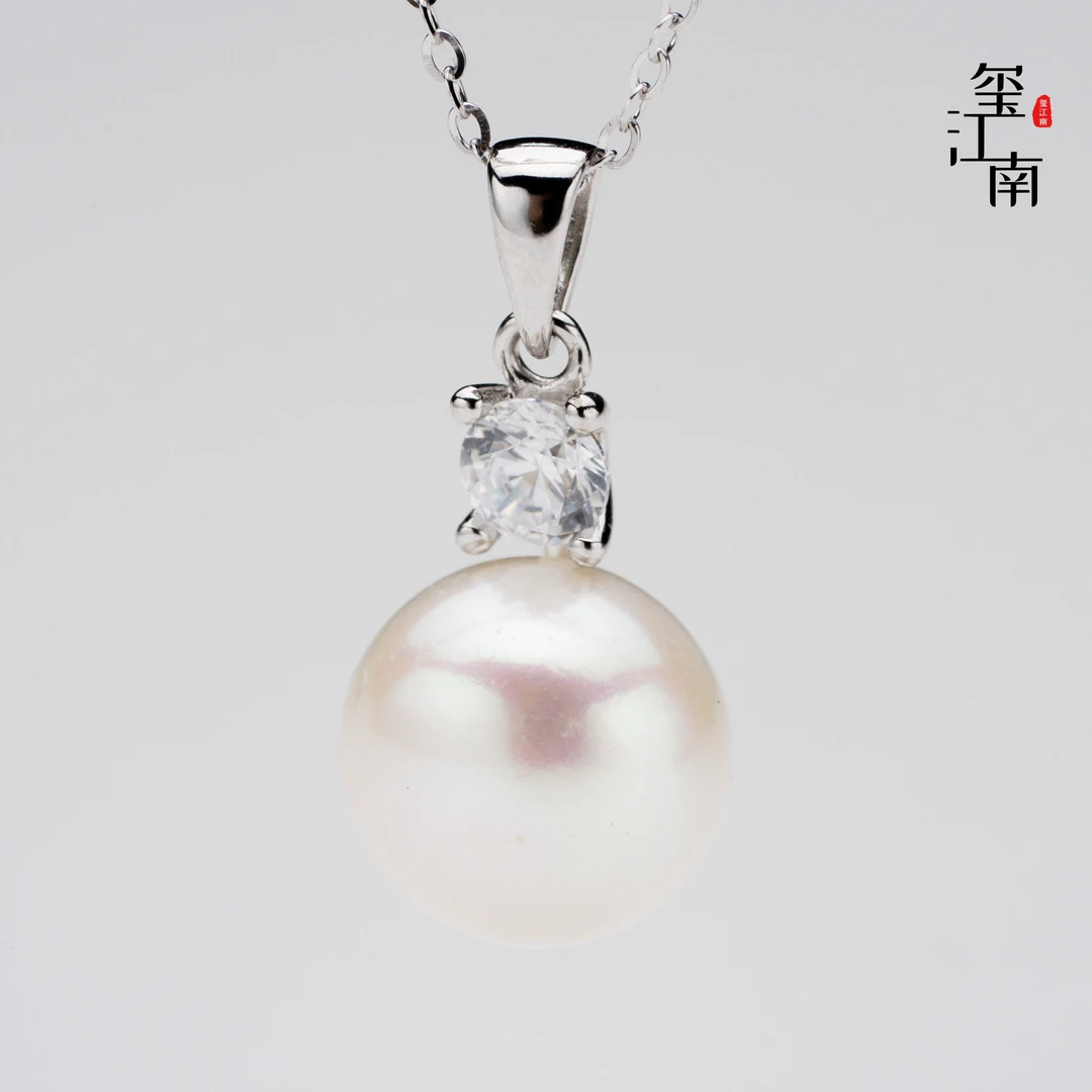 三周年小戴妃|淡水珍珠吊坠S925银精致8.5-9.5mm FD023 赠银链