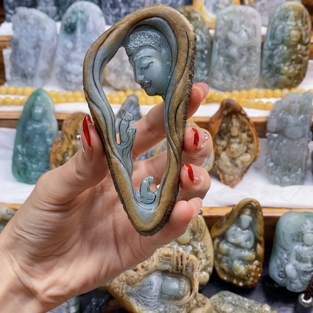 未镶嵌定制翡翠笑**尘