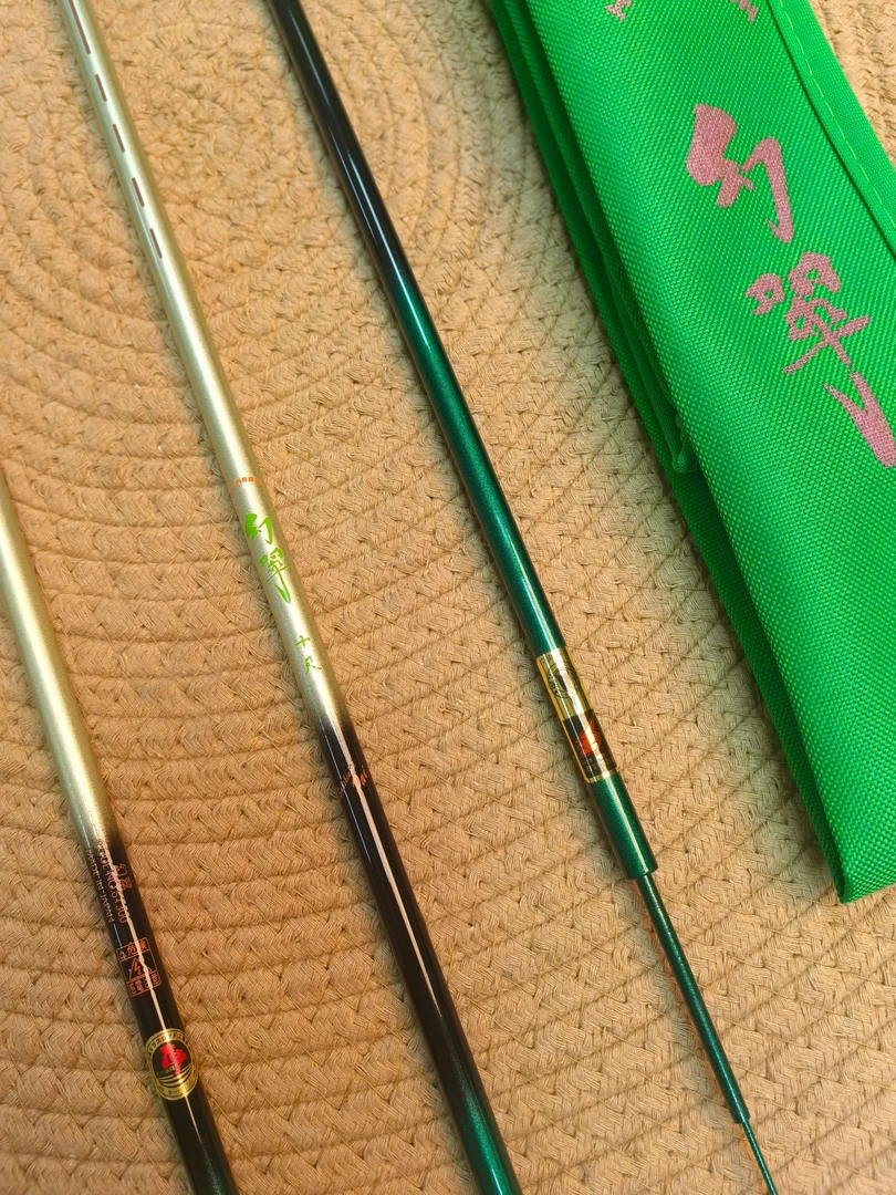 【跨海】新品 -です幻翠-贵族绿超轻硬调全涂装鲫鱼竿图鲁门黑拉休闲