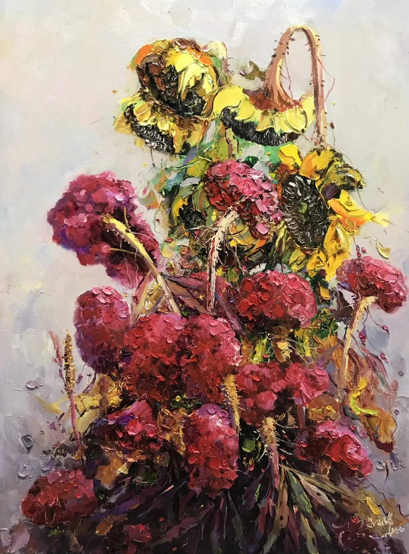 《花卉系列A》吕玉祥油画尺寸60*80