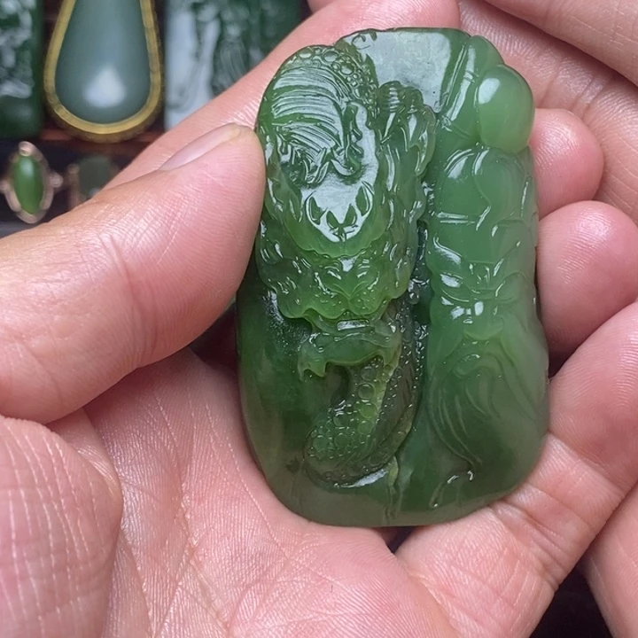 和田玉（碧玉）未镶嵌挂件