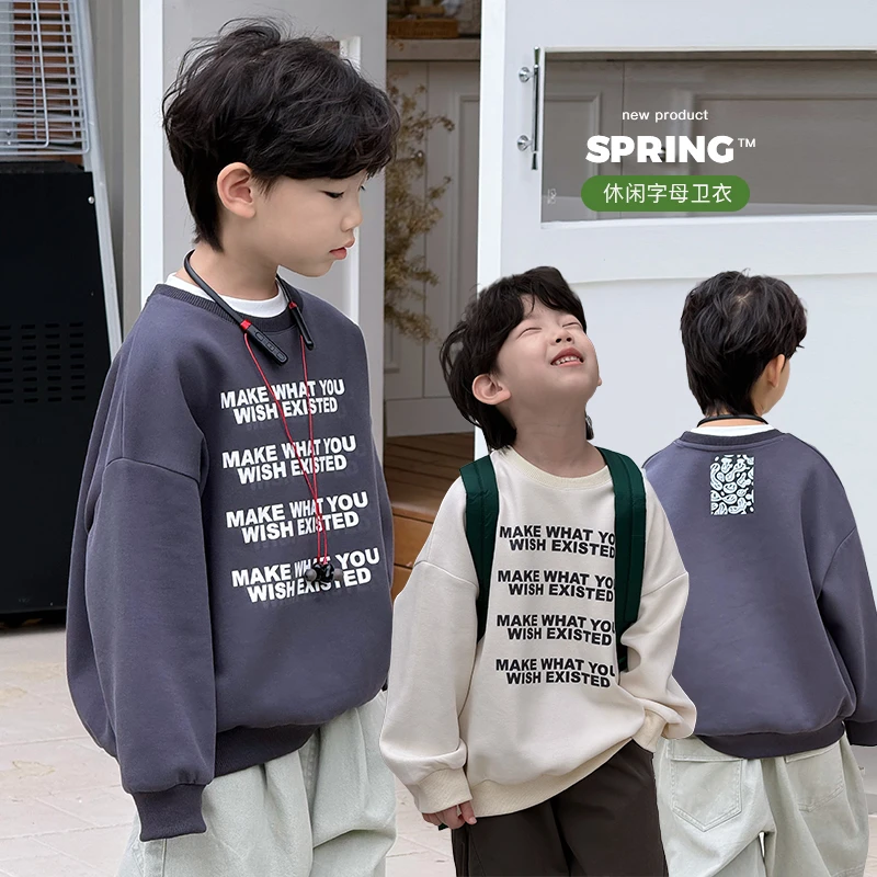 春季新品现货 ivan家童装2025男童女童中大童日系卫衣 伍dz4488