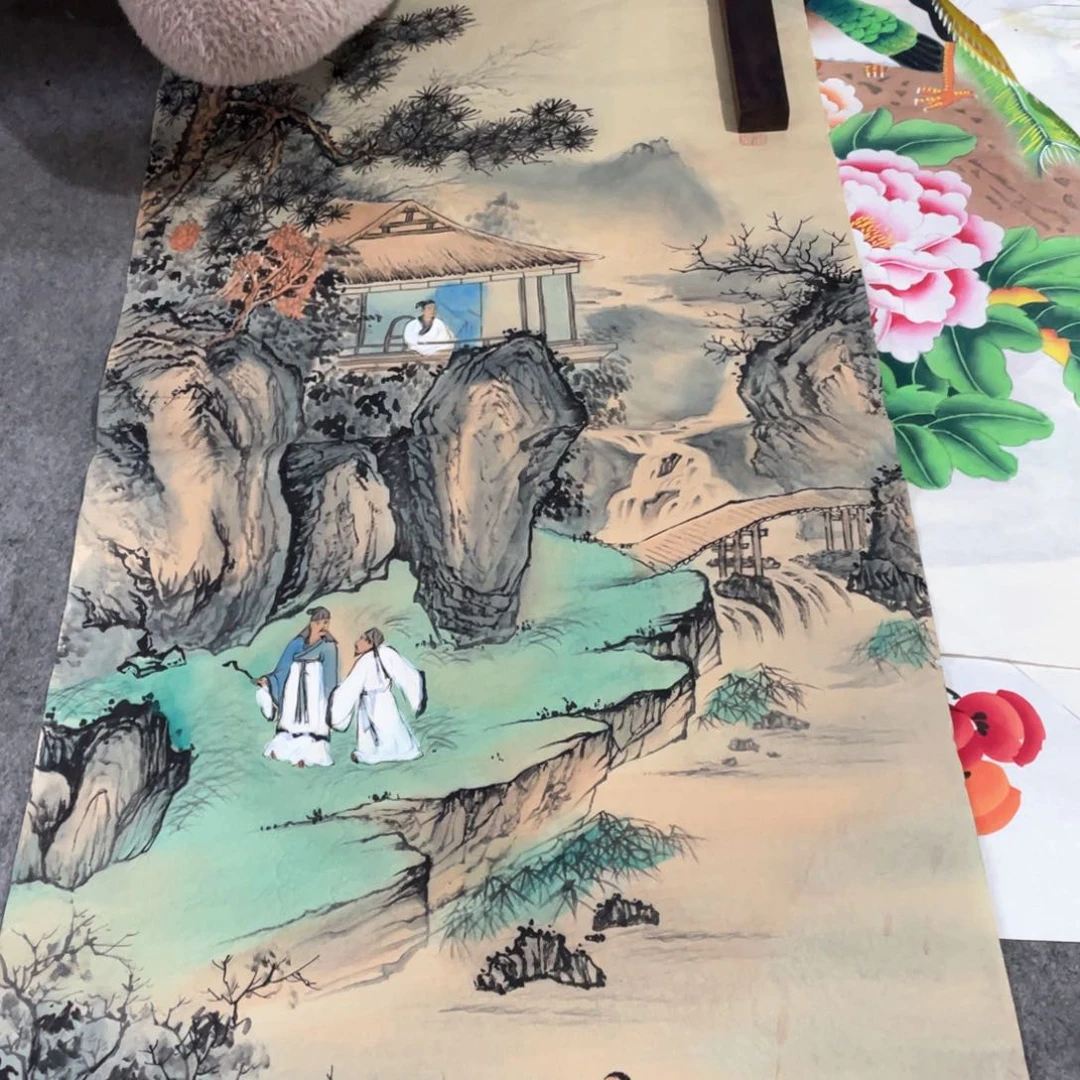 国画国画作品画心一张