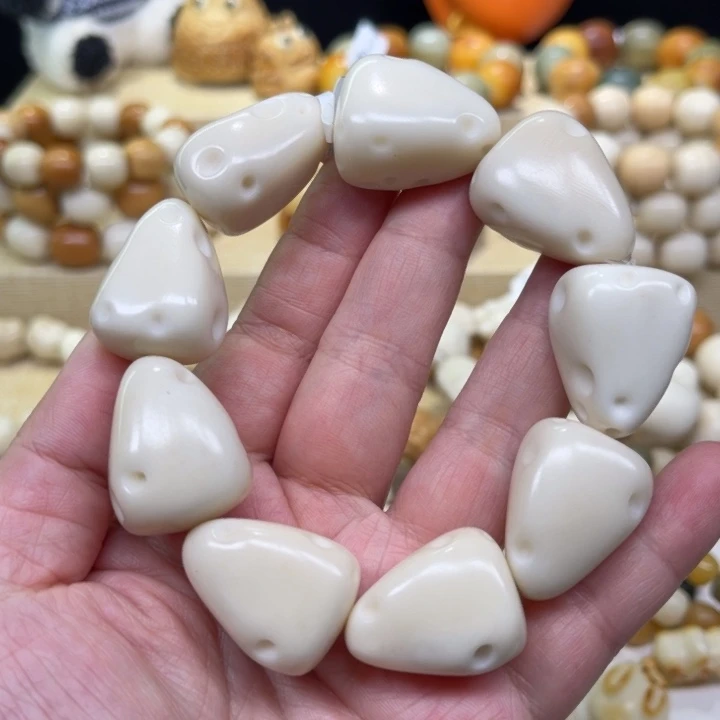 菩提根/象牙果手串象牙果三角奶酪微瑕1-20-37