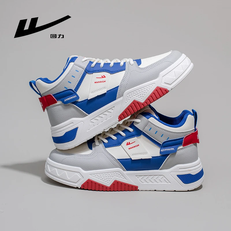 回力男鞋平跟厚底秋冬运动风系带休闲百搭板鞋潮流运动鞋板鞋韩版