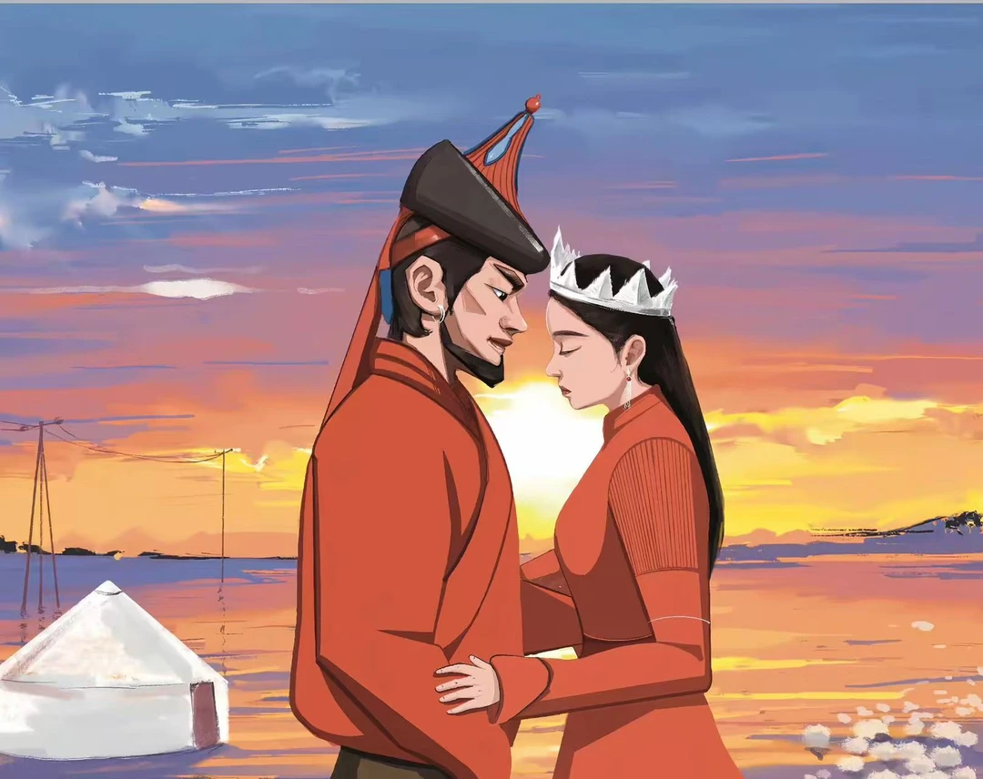 BULHM 蒙文实用 手工擦色头层牛皮实木结婚证相框