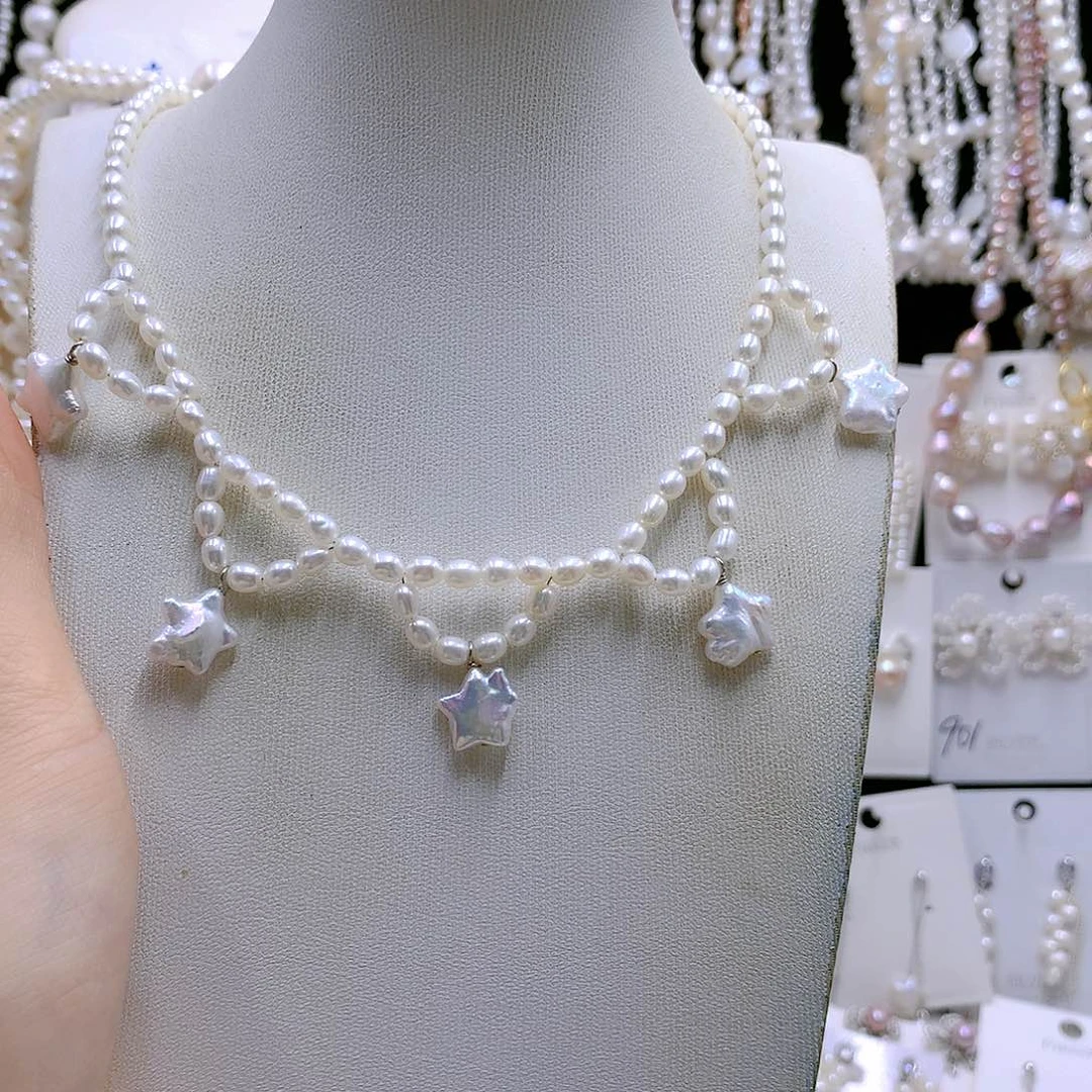 银S925镶嵌耳饰淡水珍珠