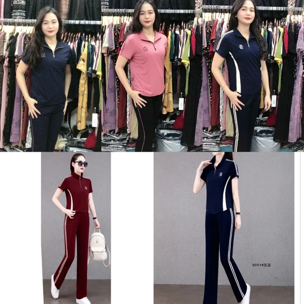 （活动款）夏季新款中老年女士时尚休闲运动减龄显瘦套装