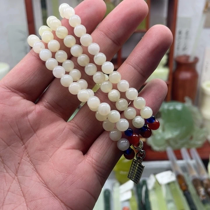 岫玉未镶嵌四大名玉手串