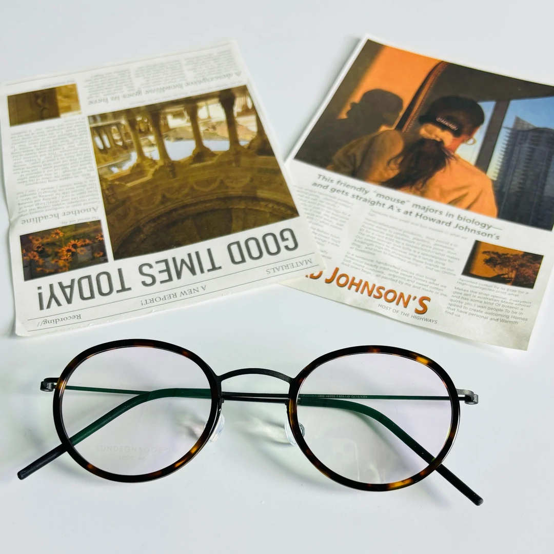林博同款5805超轻时尚网红日系复古无螺丝椭圆眼镜框
