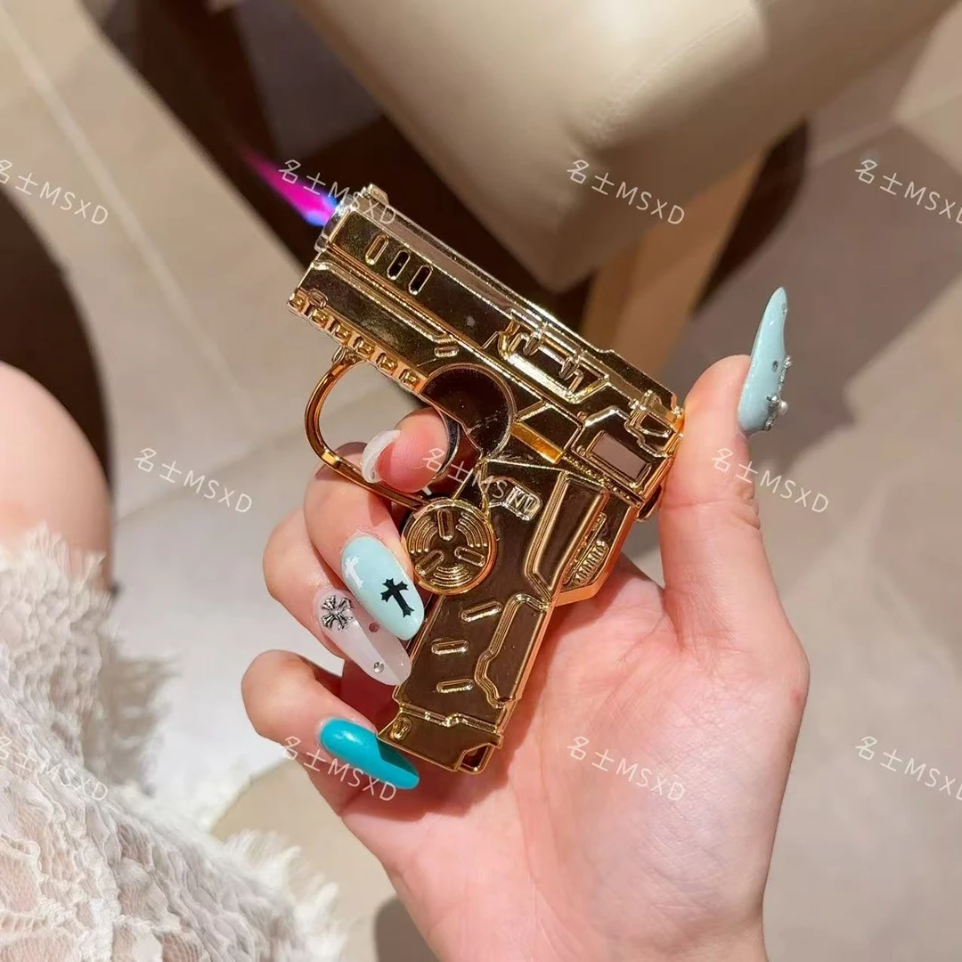 指尖陀螺折叠网红旋转打火机防风变形充气解压创意个性送男友礼物